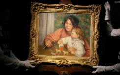 The painting as presented by the Drouot auction house last month