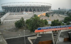 Narendra Modi Stadium, the world's largest cricket stadium, in Ahmedabad