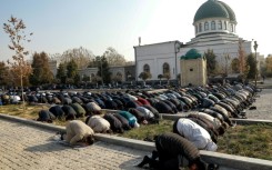 People across Uzbekistan held mass prayer sessions to call for rain in the country that has suffered severe droughts
