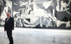 On Wednesday, Steinmeier visited Picasso's famous painting 'Guernica', which portrays the atrocity