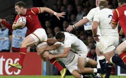 Wales are a long way off the side including George North (L) that beat England to send the hosts packing in the 2015 Rugby World Cup
