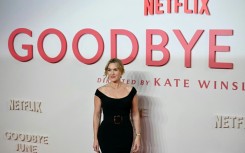 British actress Kate Winslet poses on the red carpet at the world premiere of the film "Goodbye June", her directorial debut
