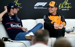 Championship rivals Lando Norris (R) and Max Verstappen (L) topped the lapcharts in the first practice ahead of the season-ending Abu Dhabi Grand Prix
