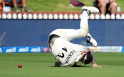 Blair Tickner went down heavily while fielding