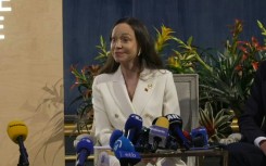 Machado gave a news conference in Oslo