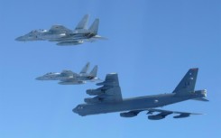 US and Japanese military aircraft held a joint exercise over the Sea of Japan on Wednesday