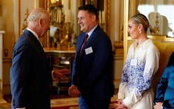 Britain's King Charles III, who is undergoing treatment for cancer, met with sufferers and campaigners at a Buckingham Palace reception in April