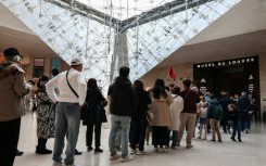 Queues are commonplace at the Louvre
