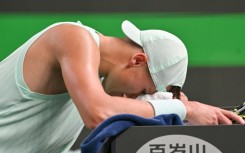 Denmark's Holger Rune during the Shanghai Masters tennis in October