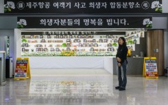 Grieving mother Lee Hyo-eun returns every weekend to the airport where her daughter and 178 others died last year