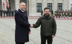 Polish President Nawrocki meets with Ukraine's Zelensky in Warsaw