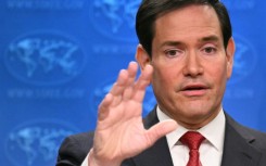 US Secretary of State Marco Rubio speaks during an end-of-year press conference