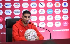 Morocco's Achraf Hakimi, the African player of the year, has not played since coming off with a left ankle injury in a Champions League game for club side Paris Saint-Germain