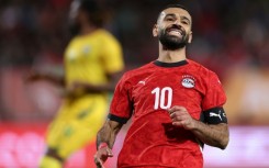 Egypt captain Mohamed Salah reacts during the Africa Cup of Nations Group B clash with Zimbabwe in Agadir
