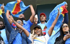 DR Congo supporters at their team's game against Benin in Rabat on Tuesday