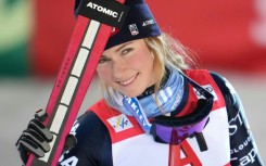 Mikaela Shiffrin after her slalom victory in Semmering