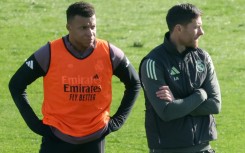 Kylian Mbappe (L) has at times carried Real Madrid this season, relieving some pressure on under-fire coach Xabi Alonso (R)