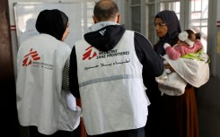 The ban includes Doctors Without Borders (MSF), which has 1,200 staff members in the Palestinian territories -- the majority of whom are in Gaza