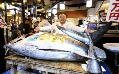 'Tuna King' Kiyoshi Kimura stumped up a record $3.2 million for the hefty bluefin tuna