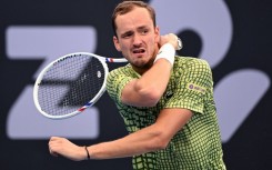 Russia’s Daniil Medvedev hits a return to Frances Tiafoe