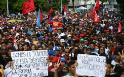 Supporters of Nicolas Maduro rallied in Caracas, demanding his release
