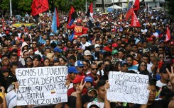 Supporters of Nicolas Maduro rallied in Caracas, demanding his release
