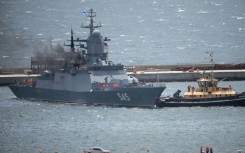 The Russian warship arrived in South African waters on Friday