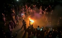 There were new protests in Tehran districts on Friday