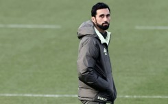 Real Madrid's new coach Alvaro Arbeloa leads a training session on Tuesday as he prepares the team for the Copa del Rey last 16 clash at Albacete