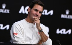 Roger Federer during a press conference in Melbourne