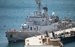 An Iranian corvette, the IRIS Naghdi, was among the vessels that moored off Cape Town ahead of the BRICS navy exercises