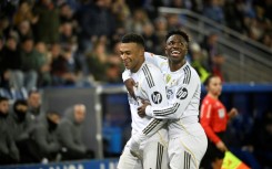 Kylian Mbappe spoke highly of his under-fire strike partner Vinicius Junior