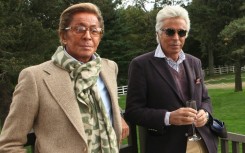 Giancarlo Giammetti (R) said Valentino taught us to respect women