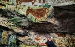 The fingers of one of the hands were 'retouched to become pointed like claws' says Canadian archaeologist Maxime Aubert