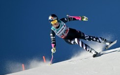 Lindsey Vonn competes in the World Cup Super-G event in St Moritz last year