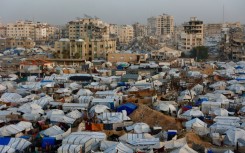 Despite the truce, many Palestinians are still living in tents