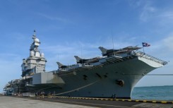 The nuclear-powered Charles de Gaulle aircraft carrier is the flagship of the French Navy