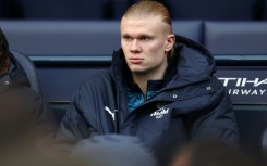 Erling Haaland was not in the starting line-up for Manchester City's Premier League match against Wolves