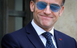 French President Emmanuel Macron welcomes the leaders of Greenland and Denmark at the Elysee Palace