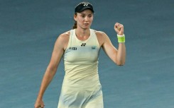Kazakhstan's Elena Rybakina celebrates victory in the Australian Open semi-finals