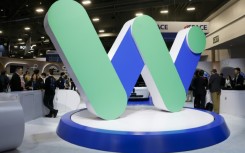 The Waymo booth at the annual Consumer Electronics Show in Las Vegas this month