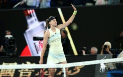 Kazakhstan's Elena Rybakina celebrates