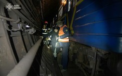  The emergency services helped evacuate passengers stranded in the network when the power went down