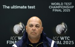 South Africa coach Shukri Conrad talks to reporters at Lord's cricket ground ahead of winning the World Test Championship last year
