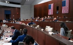 Members of the House Committee on Oversight and Government Reform which is to hear testimony from former US president Bill Clinton and his wife, Hillary Clinton