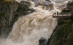 Meteorologists said the storm had brought 'extraordinary' levels of rain