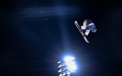 Japan's Kira Kimura competes in the Olympic men's snowboard big air final at Livigno Snow Park