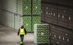 Heineken's beer shipments fell 2.4 percent last year