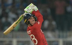 England's Tom Banton hits one of his three sixes off Scotland's Mark Watt