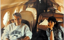 Jeffrey Epstein and Ghislaine Maxwell in an undated photo released by the Justice Department
